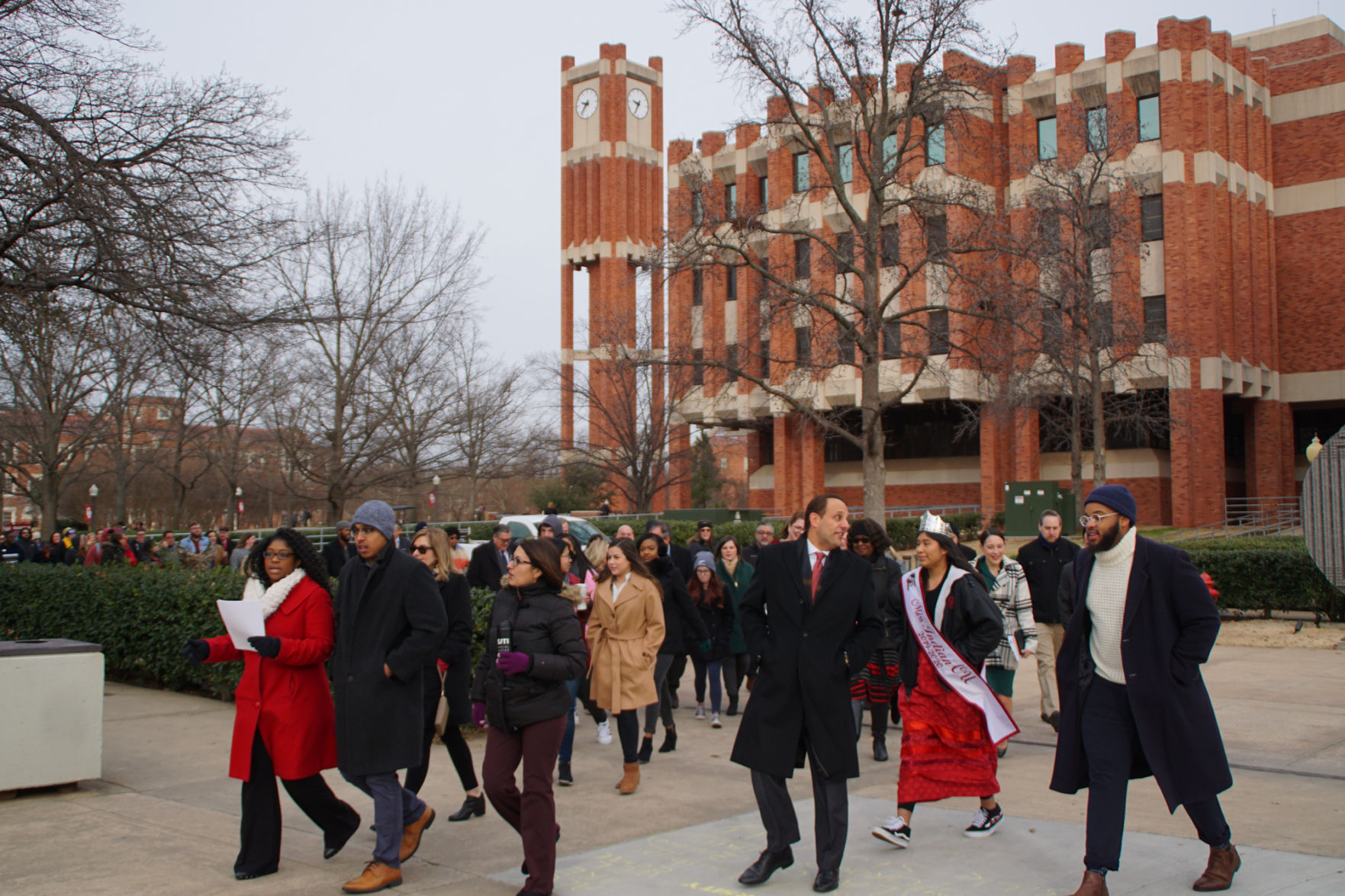 OU community members march